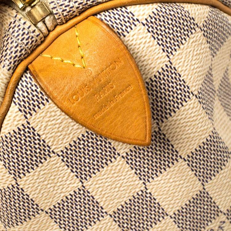 مملوكة مسبقًا Louis Vuitton Damier Azur Canvas Speedy 30 Bag