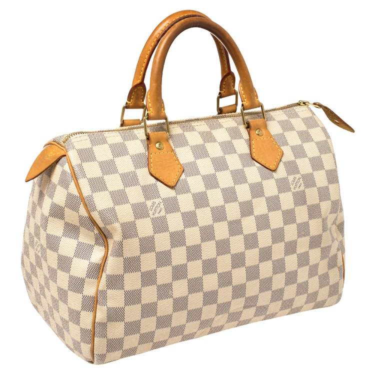 مملوكة مسبقًا Louis Vuitton Damier Azur Canvas Speedy 30 Bag