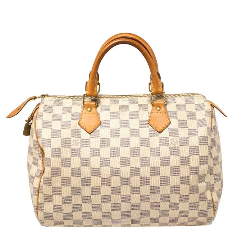 مملوكة مسبقًا Louis Vuitton Damier Azur Canvas Speedy 30 Bag