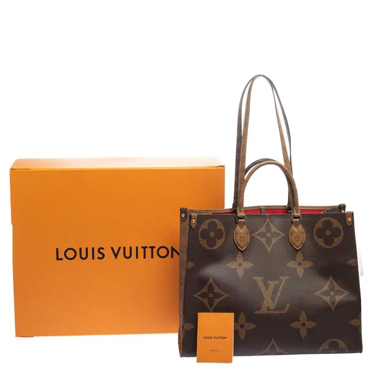 Pre Owned Louis Vuitton Reverse Monogram Canvas Giant Onthego GM Bag