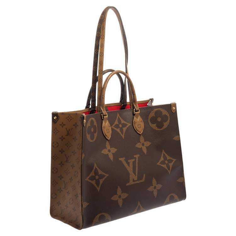 Pre Owned Louis Vuitton Reverse Monogram Canvas Giant Onthego GM Bag