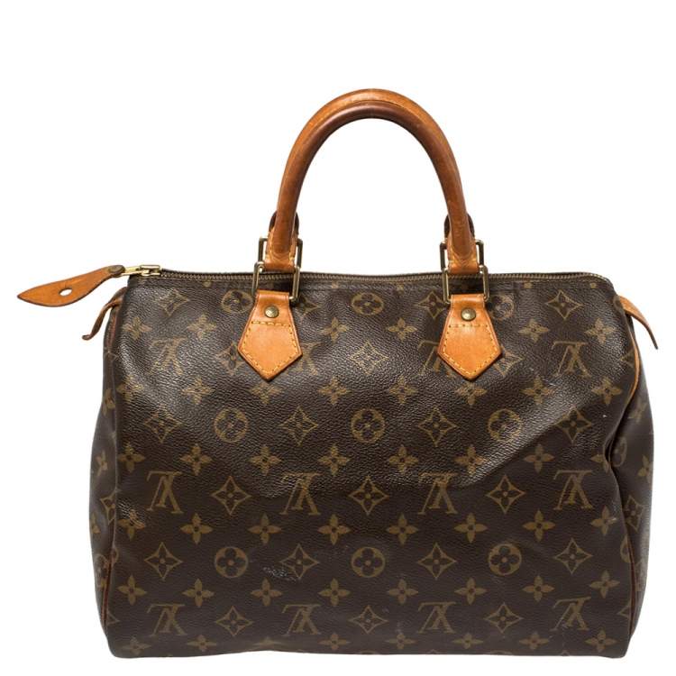 Pre Owned Louis Vuitton Monogram Canvas Speedy 30 Bag