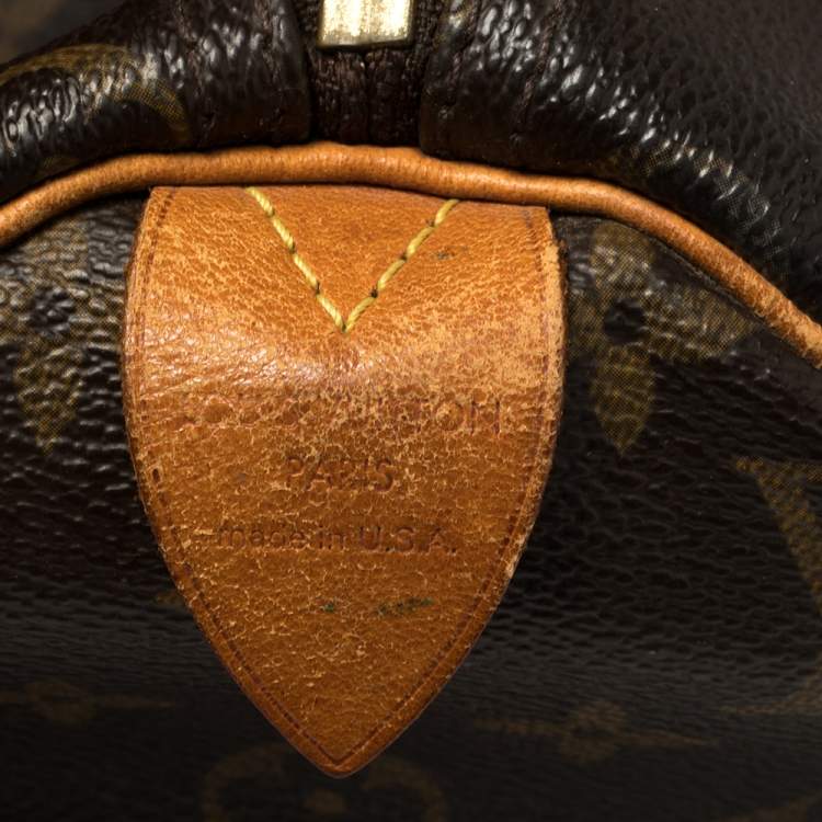 Pre Owned Louis Vuitton Monogram Canvas Speedy 30 Bag