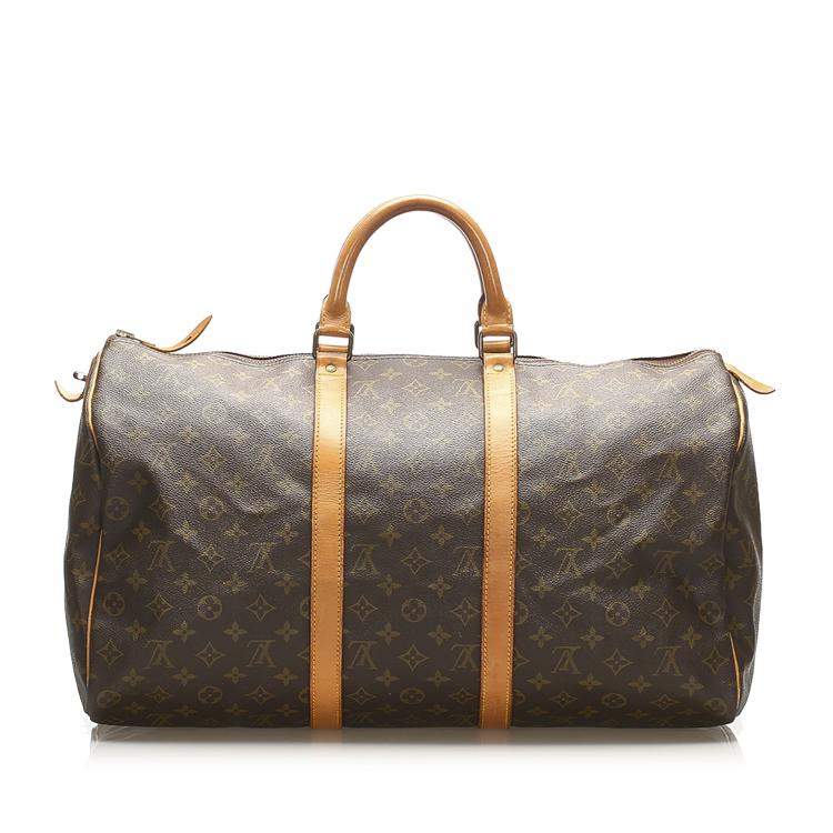 Pre Owned Louis Vuitton Monogram Canvas Keepall 50 Bag