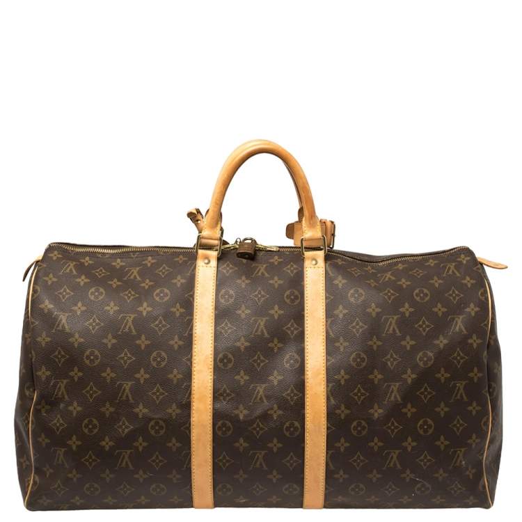 Pre Owned Louis Vuitton Monogram Canvas Vintage Keepall 55 Bag