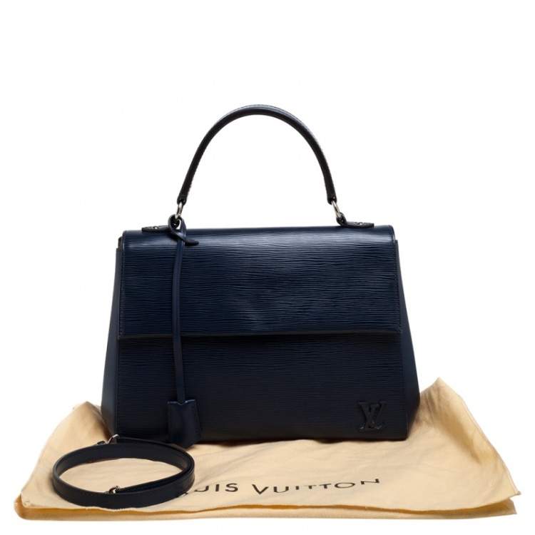 Pre Owned Louis Vuitton Indigo Epi Leather Cluny MM Bag