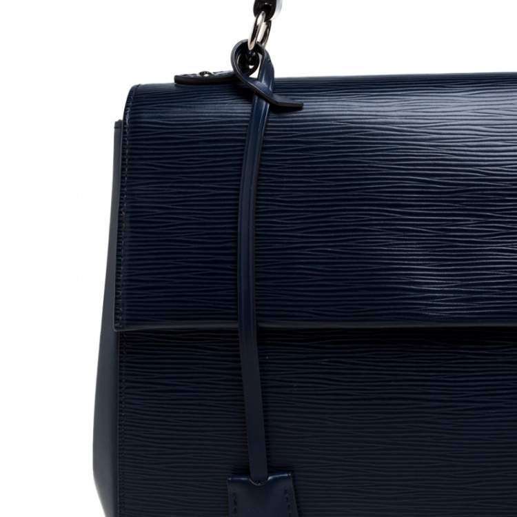 Pre Owned Louis Vuitton Indigo Epi Leather Cluny MM Bag
