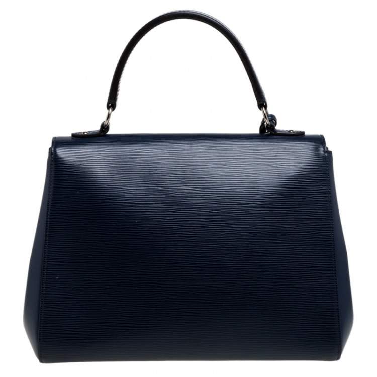 Pre Owned Louis Vuitton Indigo Epi Leather Cluny MM Bag