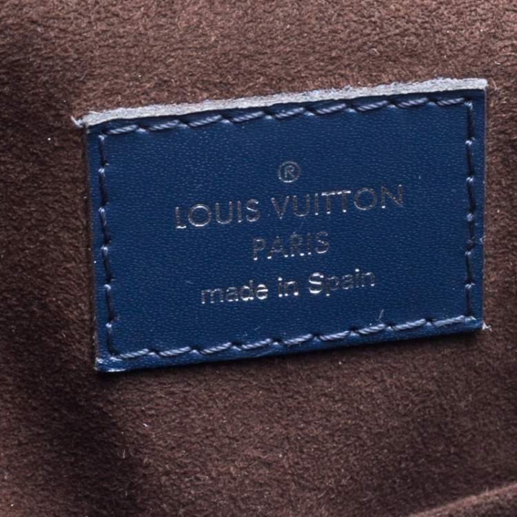 Pre Owned Louis Vuitton Indigo Epi Leather Cluny MM Bag