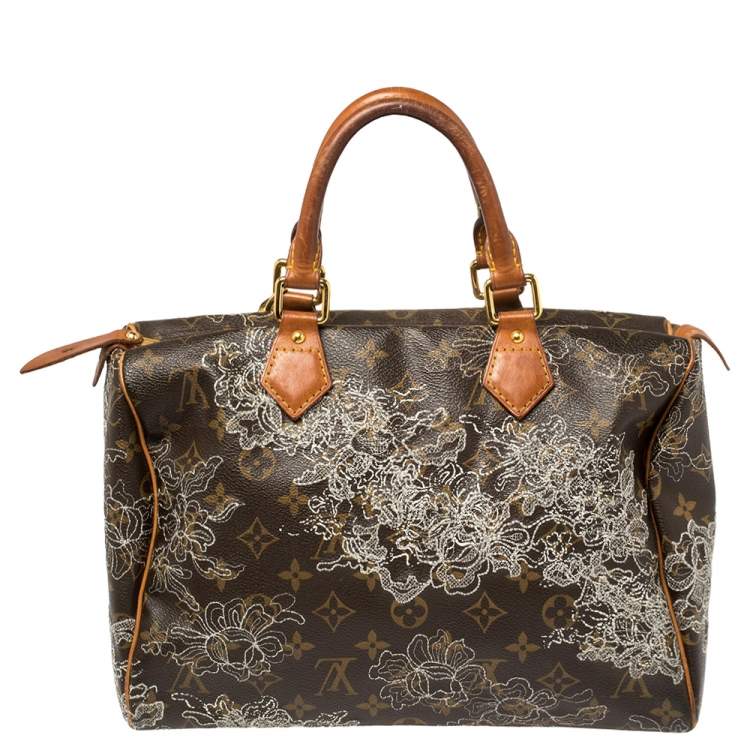 مملوكة مسبقًا Louis Vuitton Monogram Canvas Limited Edition Dentelle Speedy 30 Bag