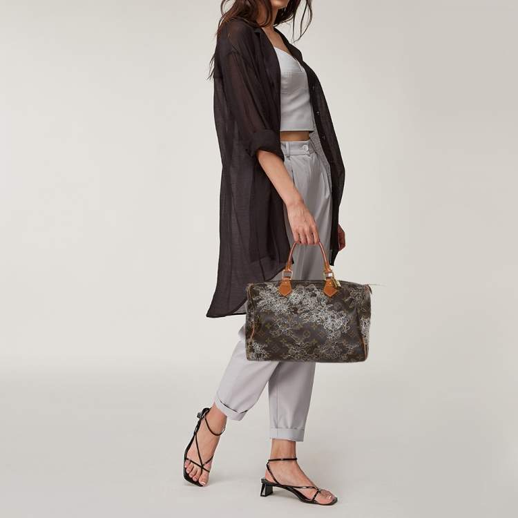 مملوكة مسبقًا Louis Vuitton Monogram Canvas Limited Edition Dentelle Speedy 30 Bag