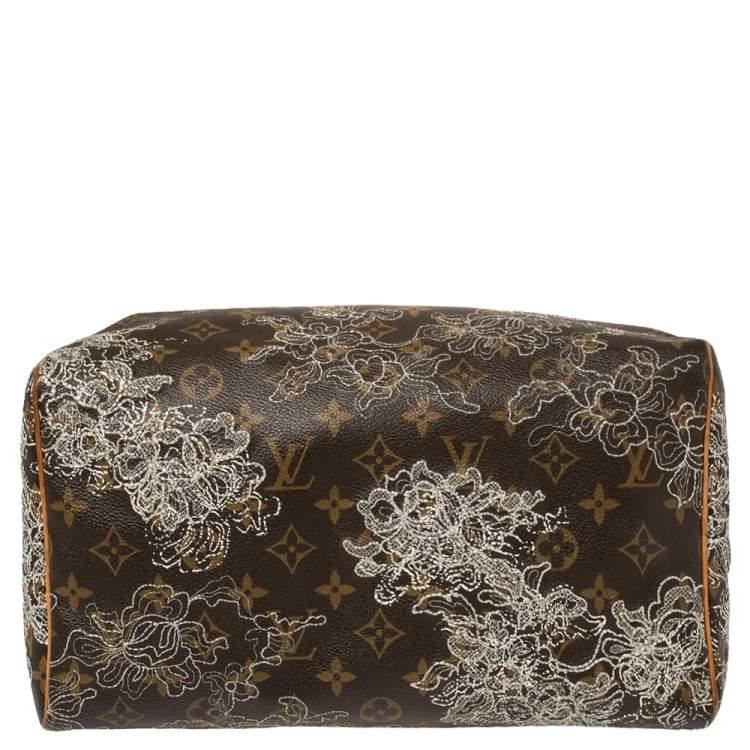 مملوكة مسبقًا Louis Vuitton Monogram Canvas Limited Edition Dentelle Speedy 30 Bag