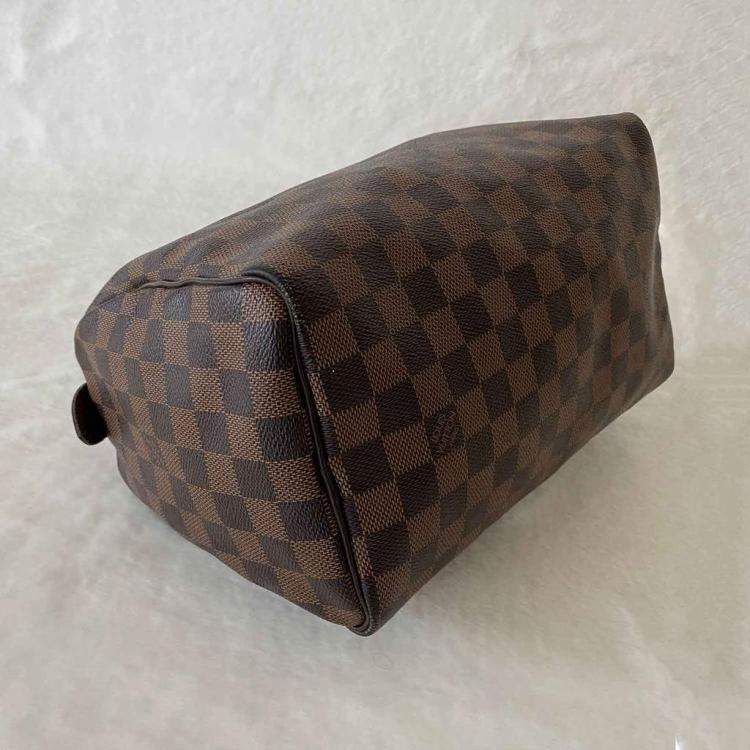 Pre Owned Louis Vuitton Brown Damier Ebene Canvas Speedy 25 Bag
