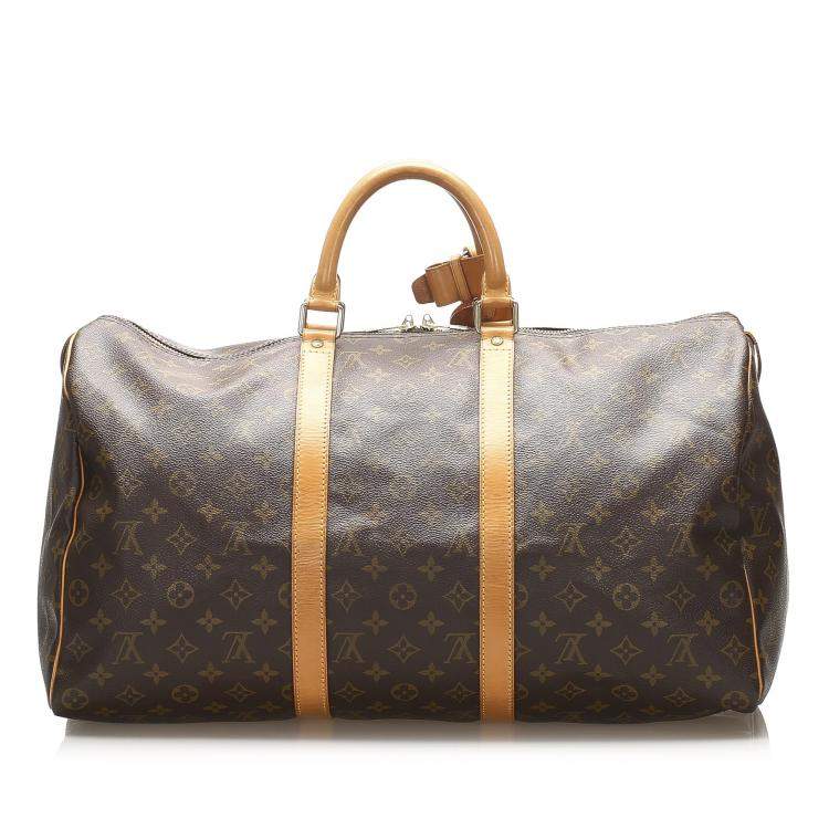 Pre Owned Louis Vuitton Monogram Canvas Keepall 50 Bag
