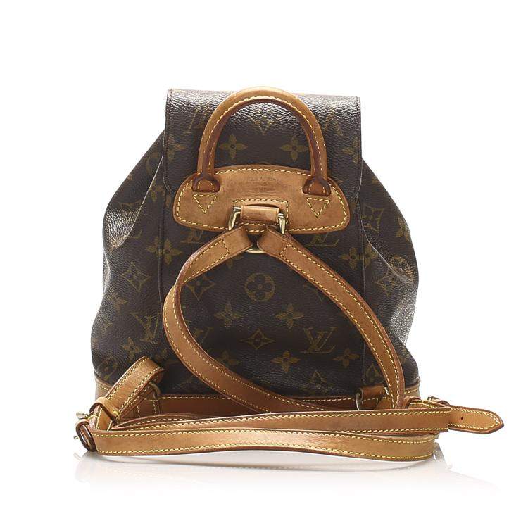 Pre Owned Louis Vuitton Brown Monogram Canvas Montsouris Mini Bag