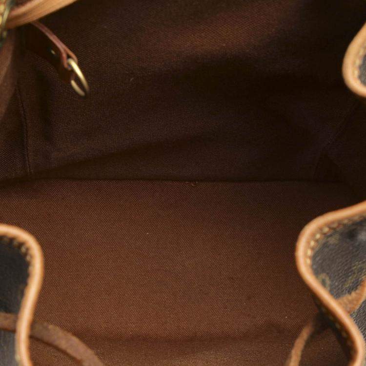 Pre Owned Louis Vuitton Brown Monogram Canvas Montsouris Mini Bag