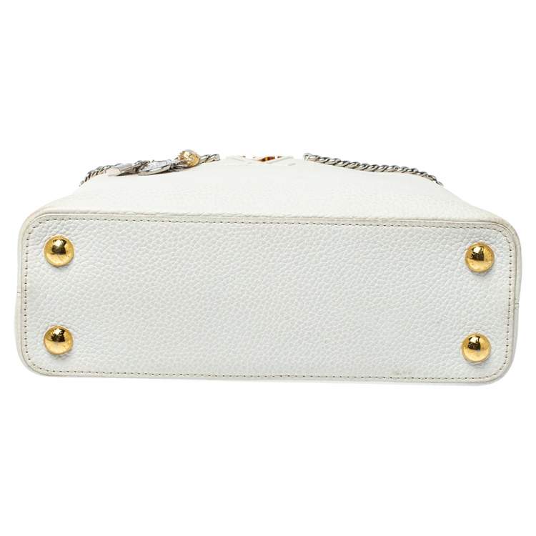 مملوكة مسبقًا Louis Vuitton Snow White Taurillon Leather Capucines BB Bag