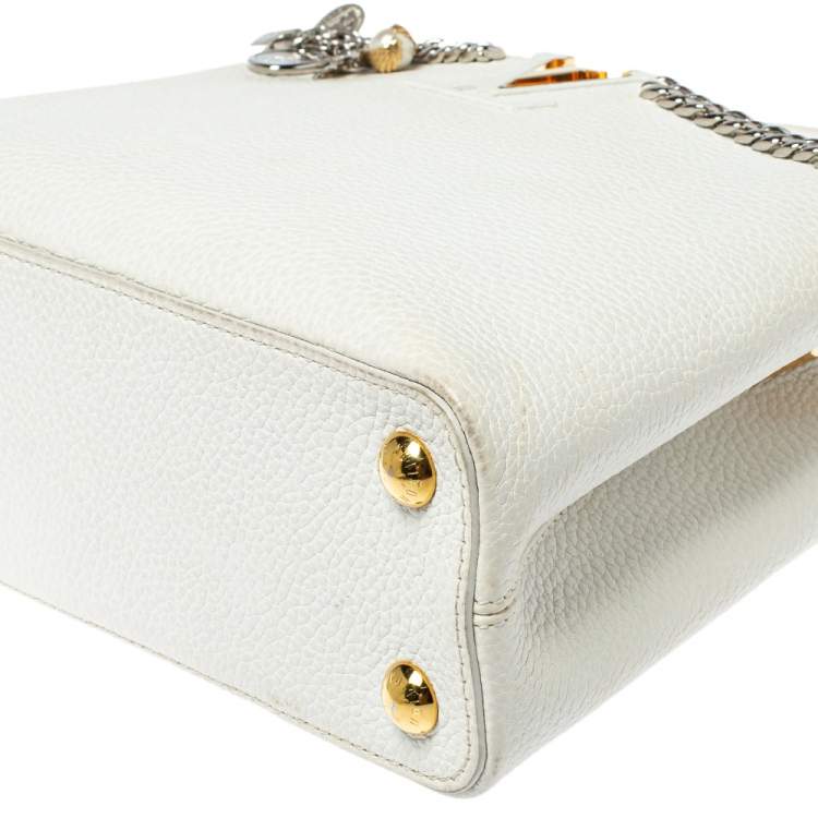مملوكة مسبقًا Louis Vuitton Snow White Taurillon Leather Capucines BB Bag