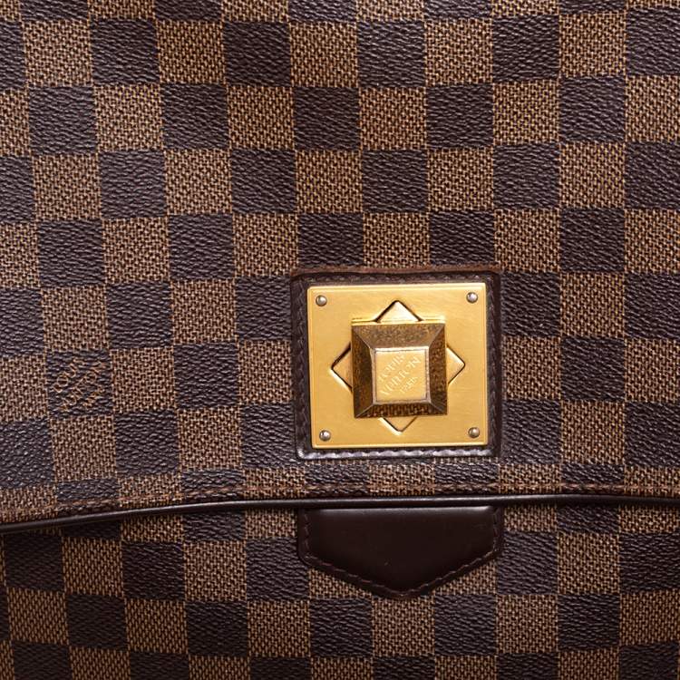 Pre Owned Louis Vuitton Damier Ebene Canvas Bergamo GM Bag
