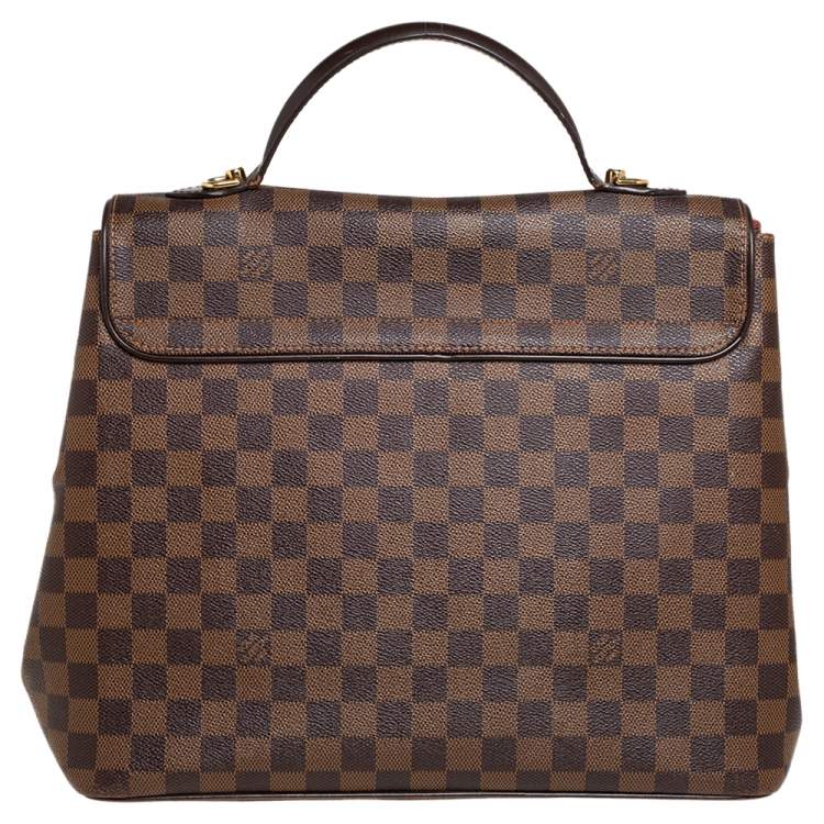 Pre Owned Louis Vuitton Damier Ebene Canvas Bergamo GM Bag