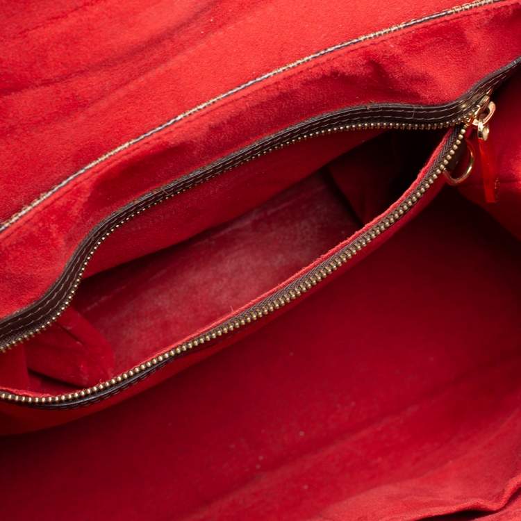 Pre Owned Louis Vuitton Damier Ebene Canvas Bergamo GM Bag