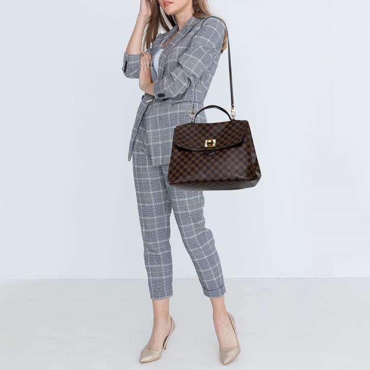 Pre Owned Louis Vuitton Damier Ebene Canvas Bergamo GM Bag