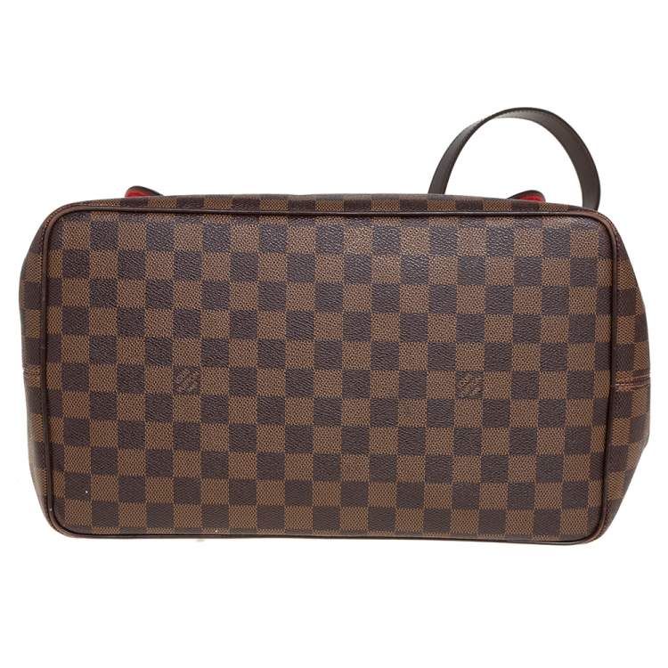 Pre Owned Louis Vuitton Damier Ebene Canvas Bergamo GM Bag