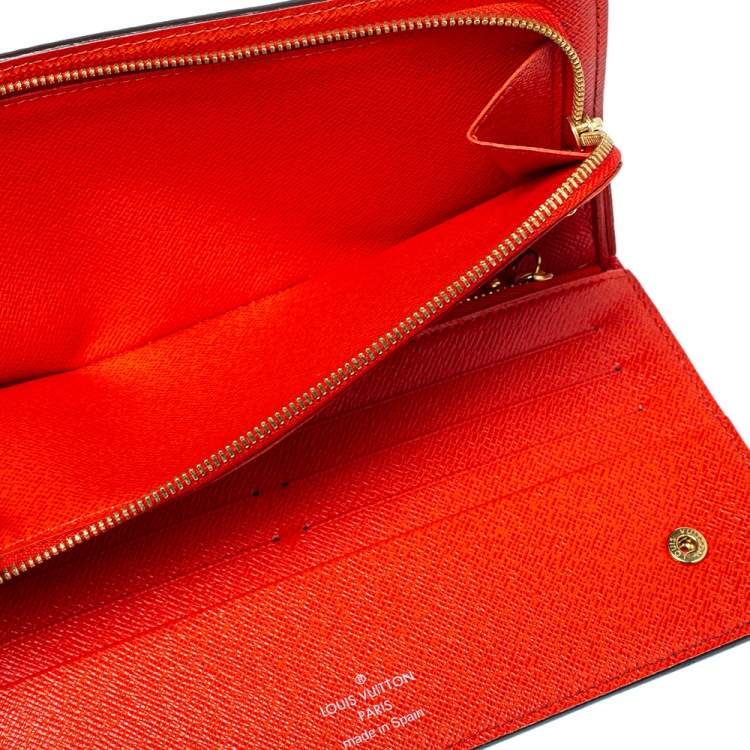 LV Insolite Wallet with Red Interior and Dual Compartments