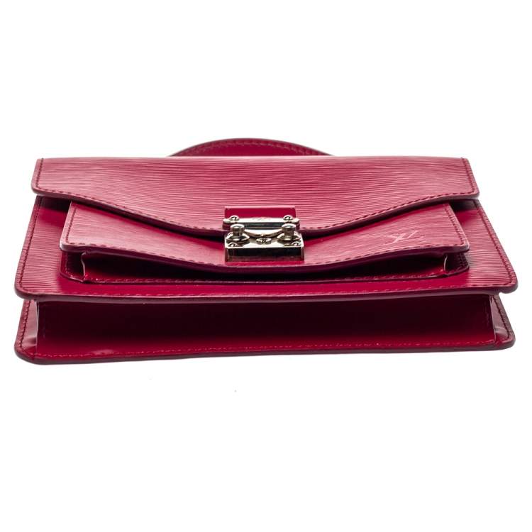 Pre Owned Louis Vuitton Fuchsia Epi Leather Monceau BB Bag