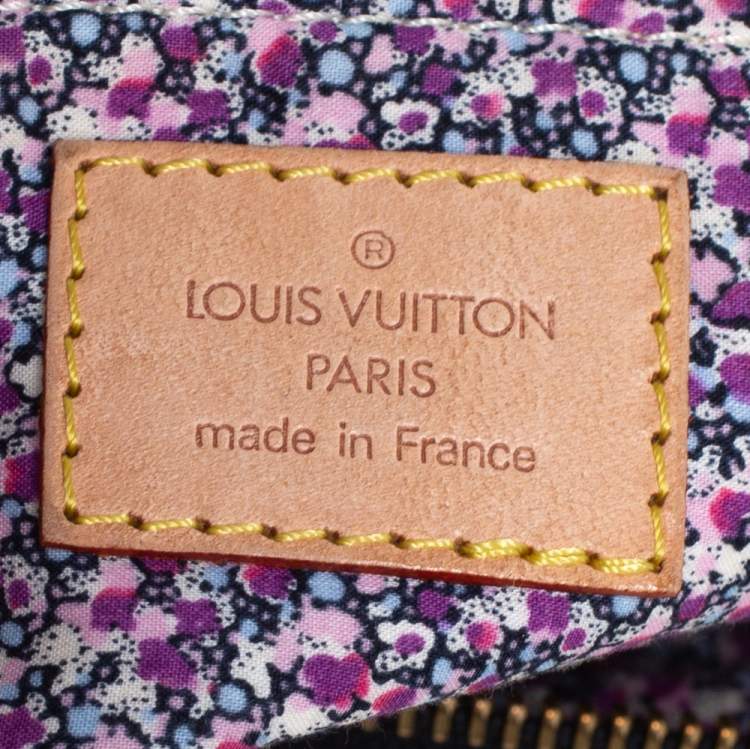 Pre Owned Louis Vuitton Black Monogram Denim Limited Edition Patchwork Speedy Bag