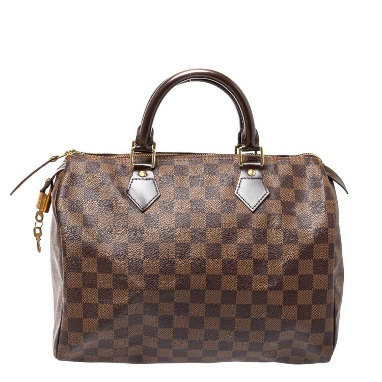 مملوكة مسبقًا Louis Vuitton Damier Ebene Canvas Speedy 30 Bag