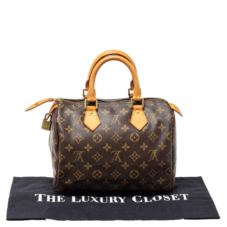 Pre Owned Louis Vuitton Monogram Canvas Speedy 25 Bag