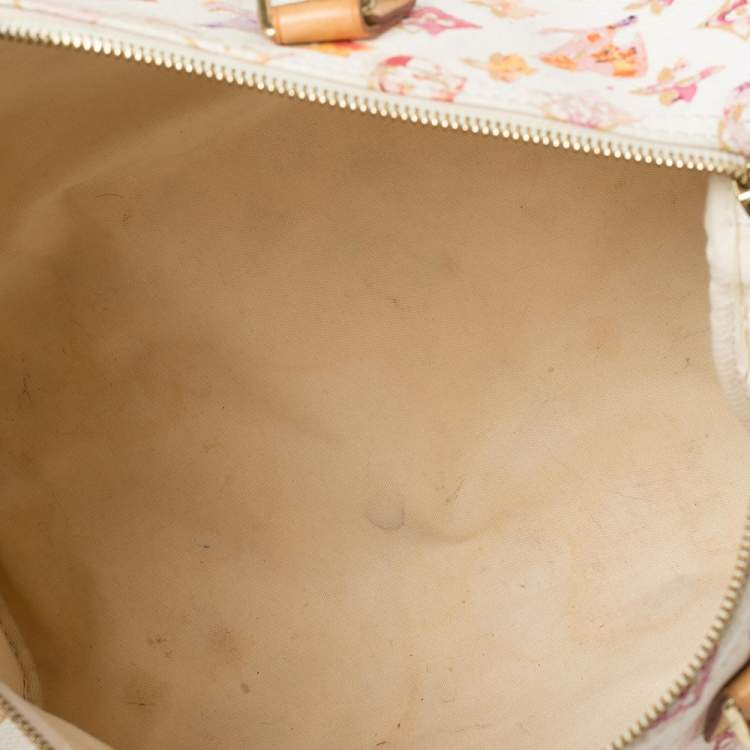 مملوكة مسبقًا Louis Vuitton Monogram Leather Watercolor Aquarelle Richard Prince Speedy 35 Bag