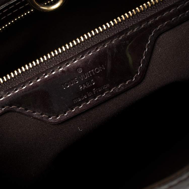 Pre Owned Louis Vuitton Amarante Monogram Vernis Wilshire MM Bag