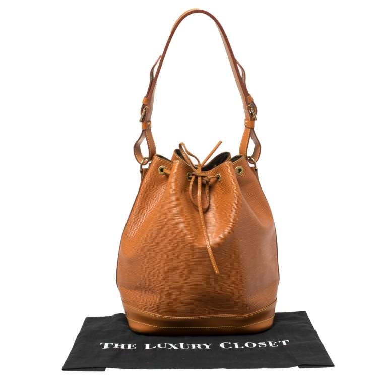Pre Owned Louis Vuitton Cipango Gold Epi Leather Large Noe Bag