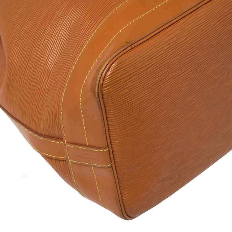 Pre Owned Louis Vuitton Cipango Gold Epi Leather Large Noe Bag