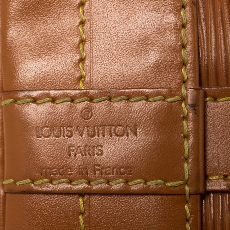 Pre Owned Louis Vuitton Cipango Gold Epi Leather Large Noe Bag