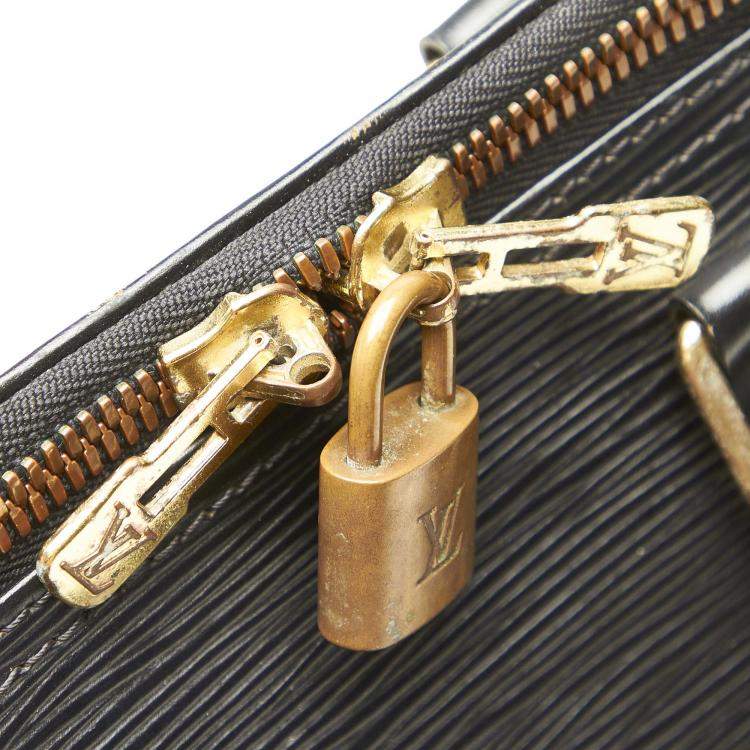 Pre Owned Louis Vuitton Black Epi Leather Keepall 45 Bag