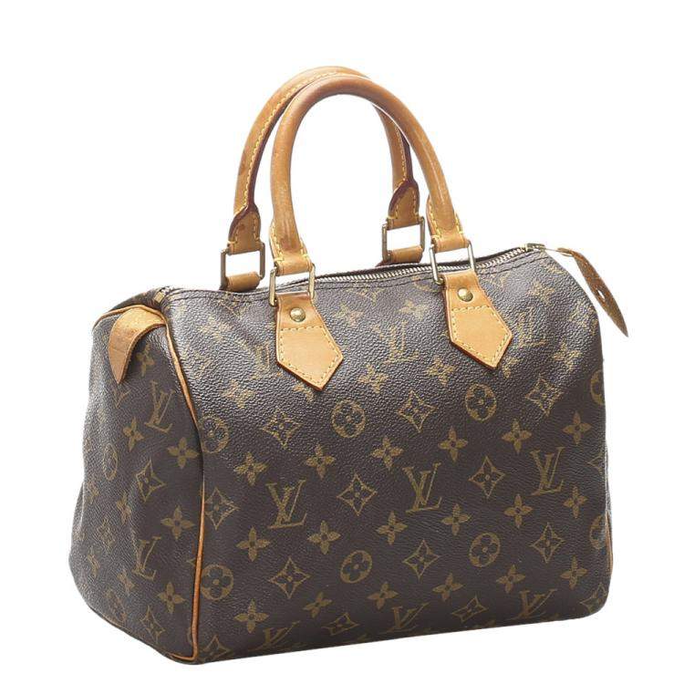 Pre Owned Louis Vuitton Monogram Canvas Speedy 25 Bag