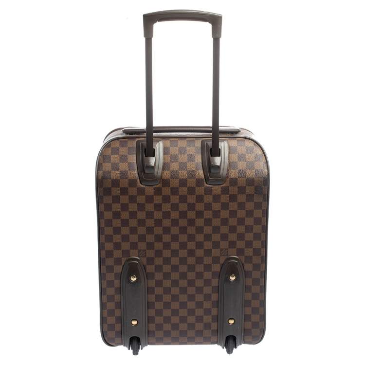 Pre Owned Louis Vuitton Damier Ebene Canvas Pegase 45