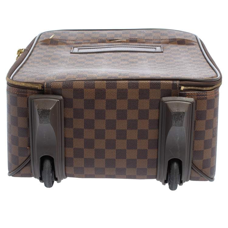 Pre Owned Louis Vuitton Damier Ebene Canvas Pegase 45
