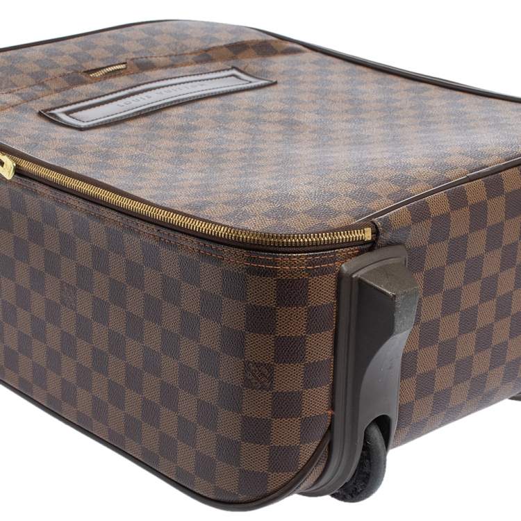 Pre Owned Louis Vuitton Damier Ebene Canvas Pegase 45