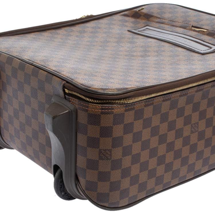 Pre Owned Louis Vuitton Damier Ebene Canvas Pegase 45