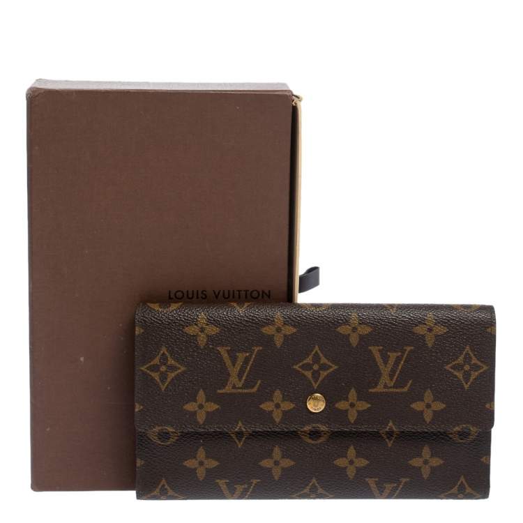 Pre Owned Louis Vuitton Monogram Canvas Sarah Wallet