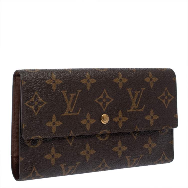 Pre Owned Louis Vuitton Monogram Canvas Sarah Wallet