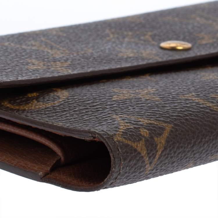 Pre Owned Louis Vuitton Monogram Canvas Sarah Wallet