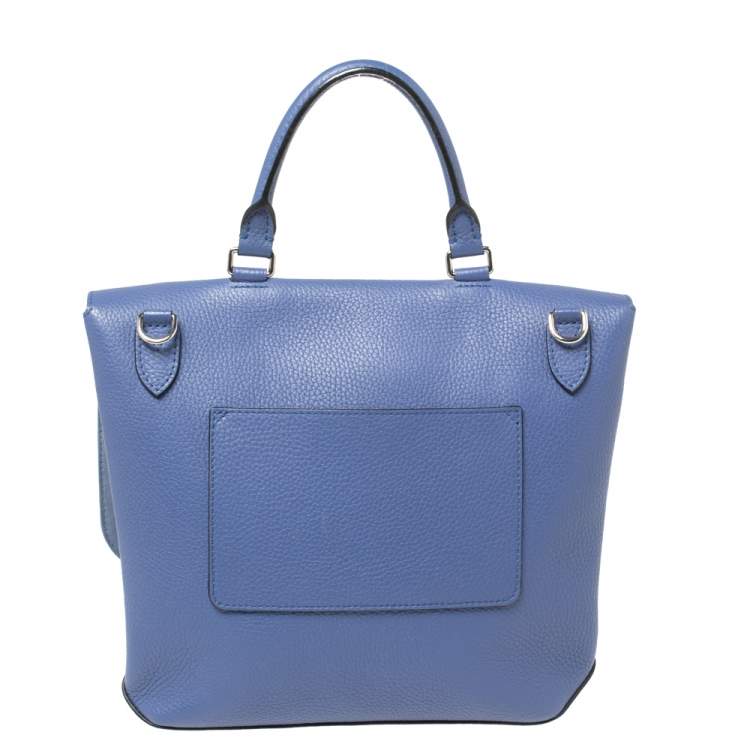 Pre Owned Louis Vuitton Denim Taurillon Leather Volta Bag