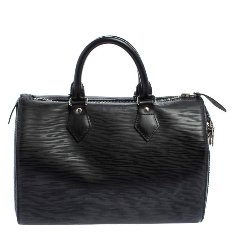 مملوكة مسبقًا Louis Vuitton Black Epi Leather Speedy 25 Bag
