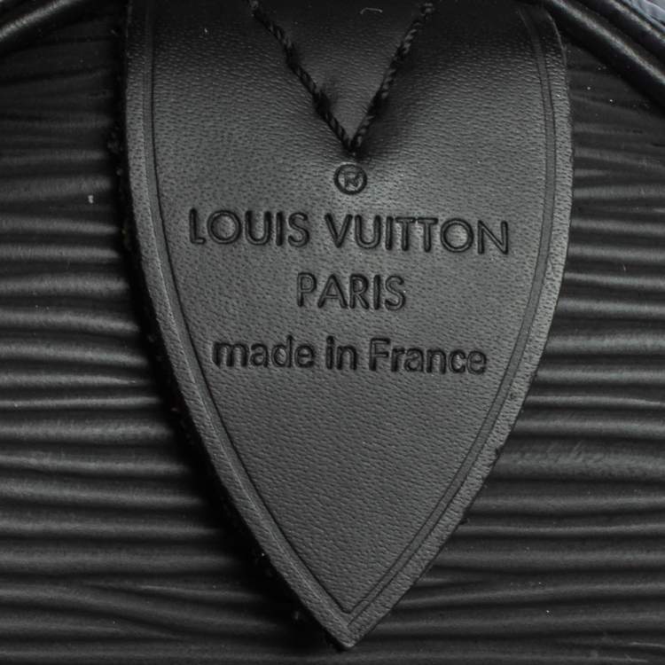 مملوكة مسبقًا Louis Vuitton Black Epi Leather Speedy 25 Bag