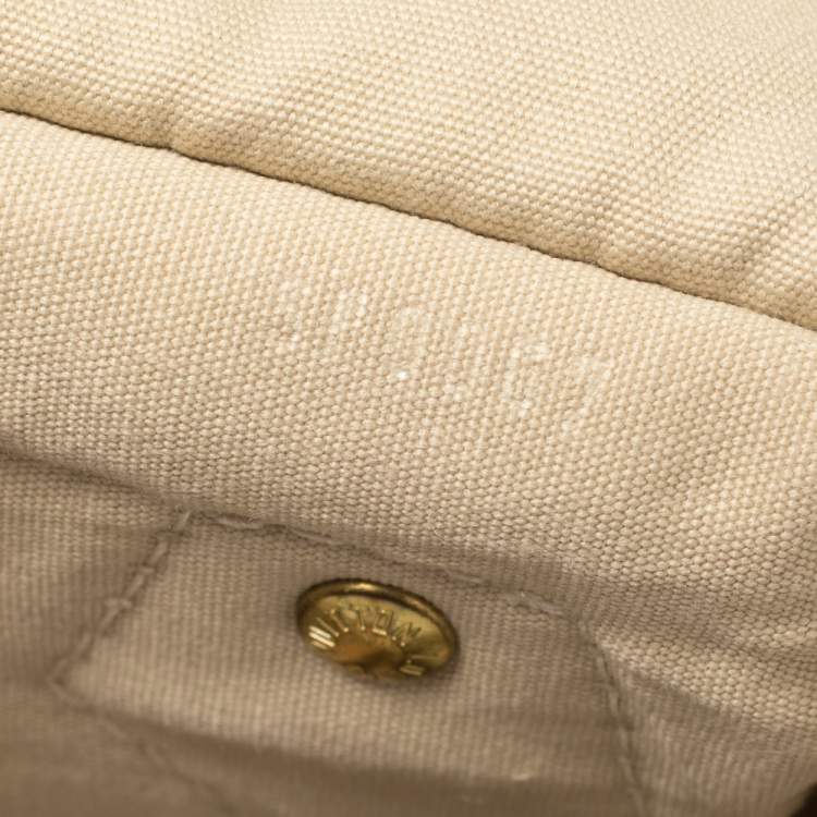 Pre Owned Louis Vuitton Dune Monogram Mini Lin Canvas Speedy 30 Bag